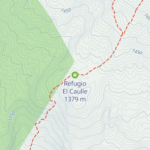 Map of Refugio El Caulle
