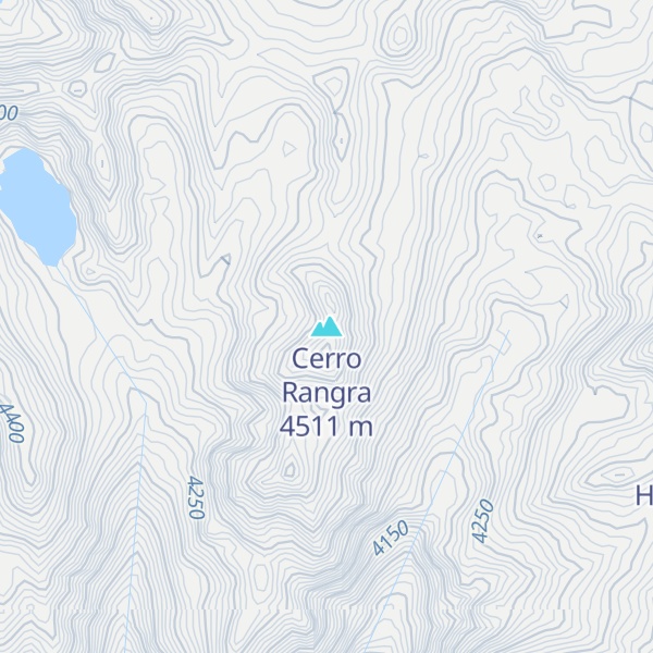 Map of Cerro Rangra