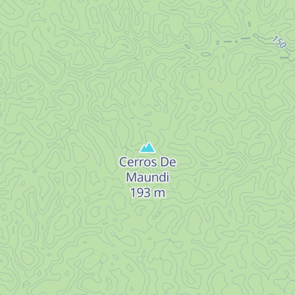 Map of Cerros De Maundi