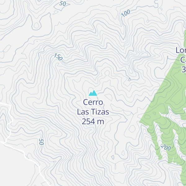 Map of Cerro Las Tizas