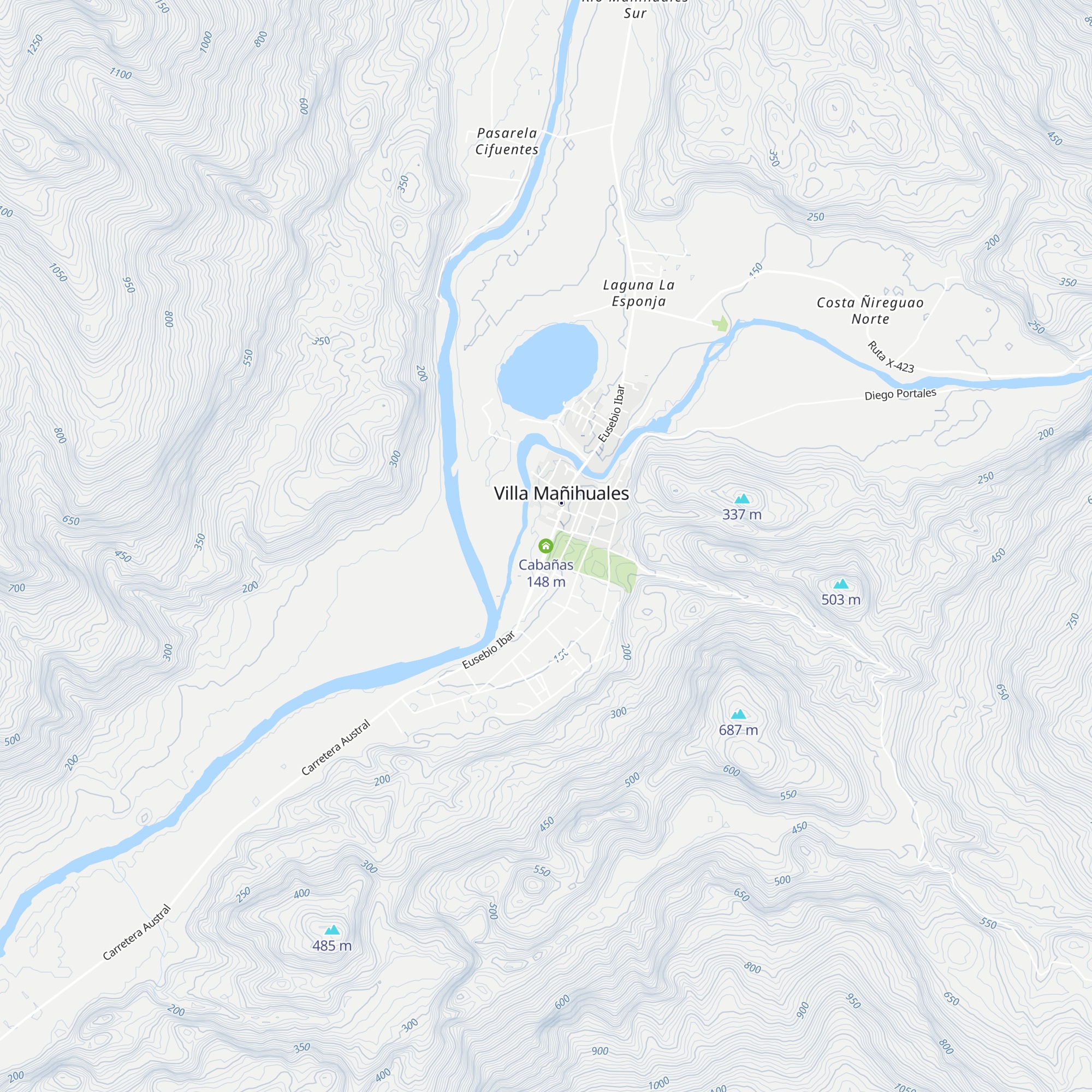 Cabañas map