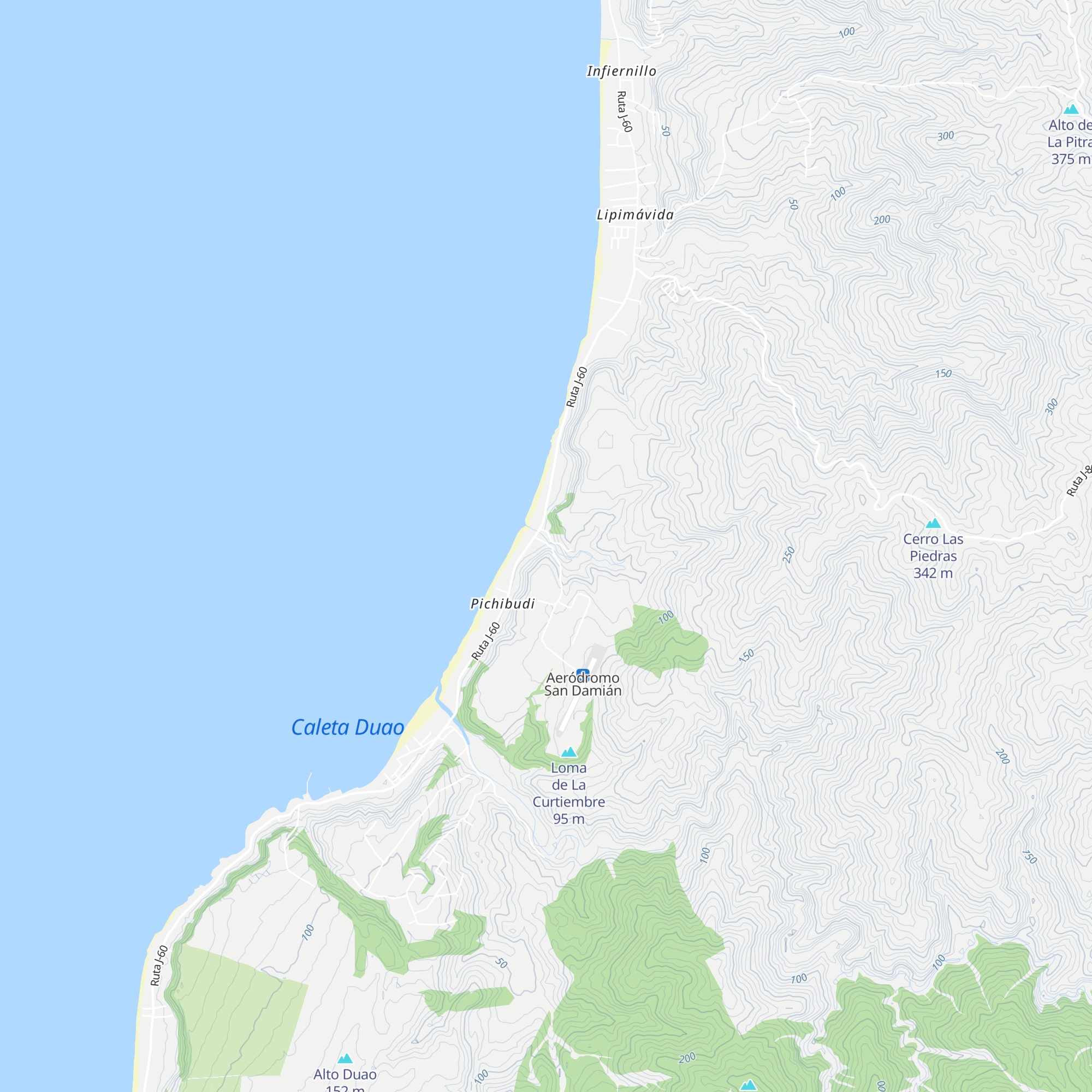 Cabañas del chuico map