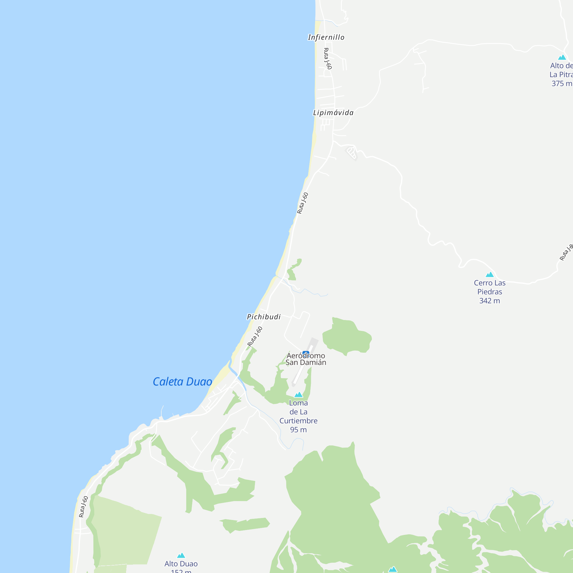Cabañas del chuico map