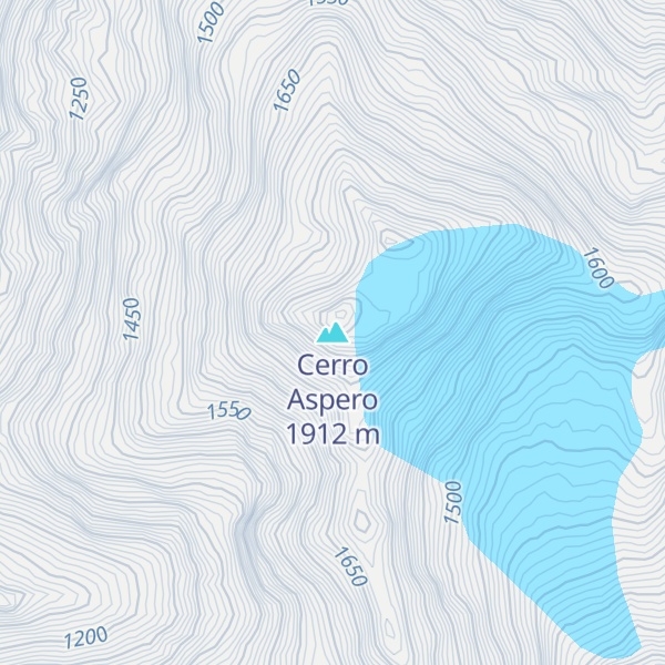 Map of Cerro Aspero