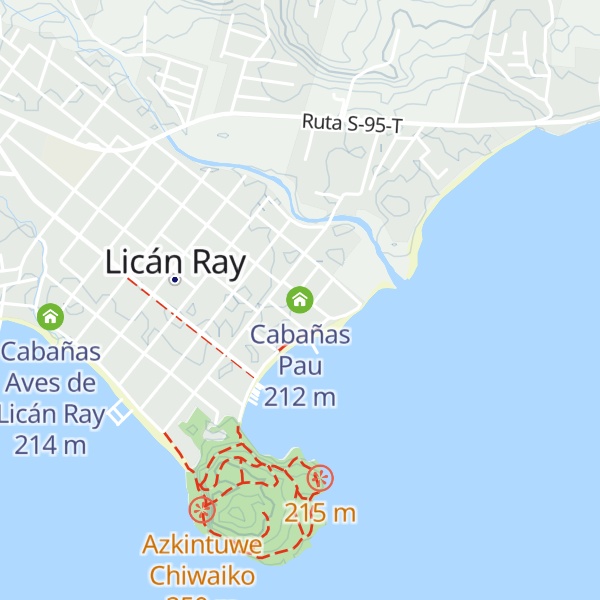 Map of Cabañas Pau