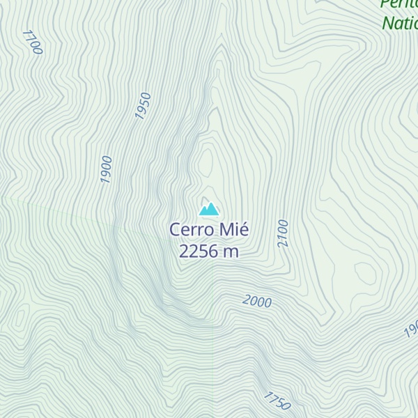 Map of Cerro Mié