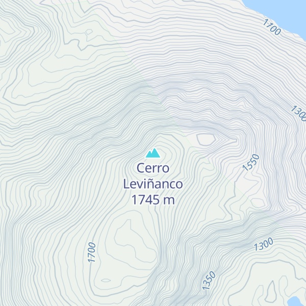 Map of Cerro Leviñanco