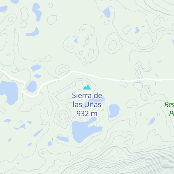 Map of Sierra de las Uñas