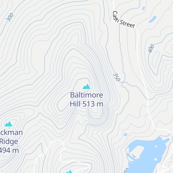 Map of Baltimore Hill