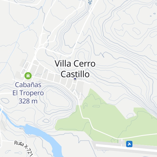 Map of Cabañas Ruta 7 Sur