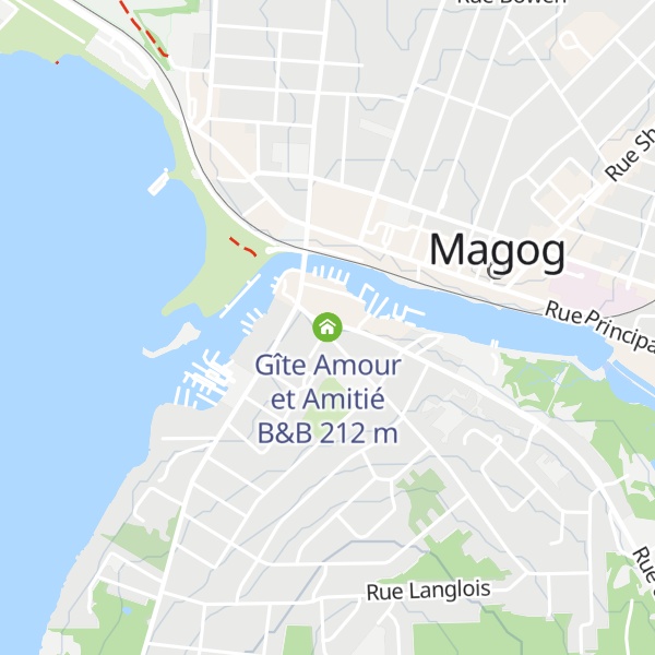 Map of Gîte Amour et Amitié B&B