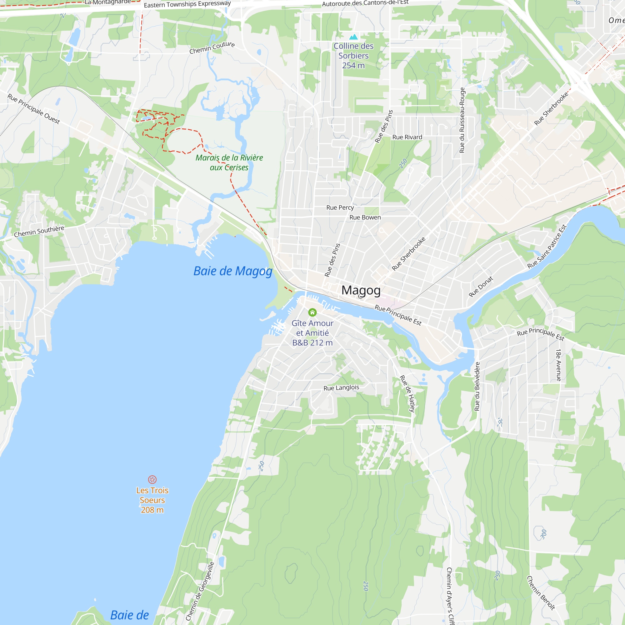 Gîte Amour et Amitié B&B map