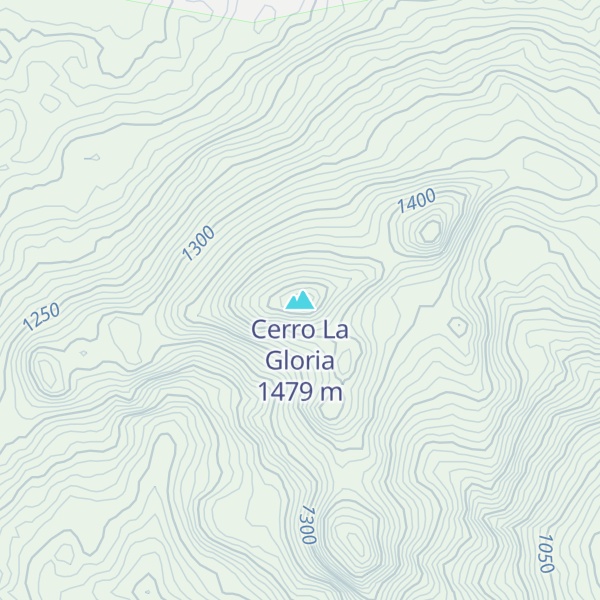 Map of Cerro La Gloria