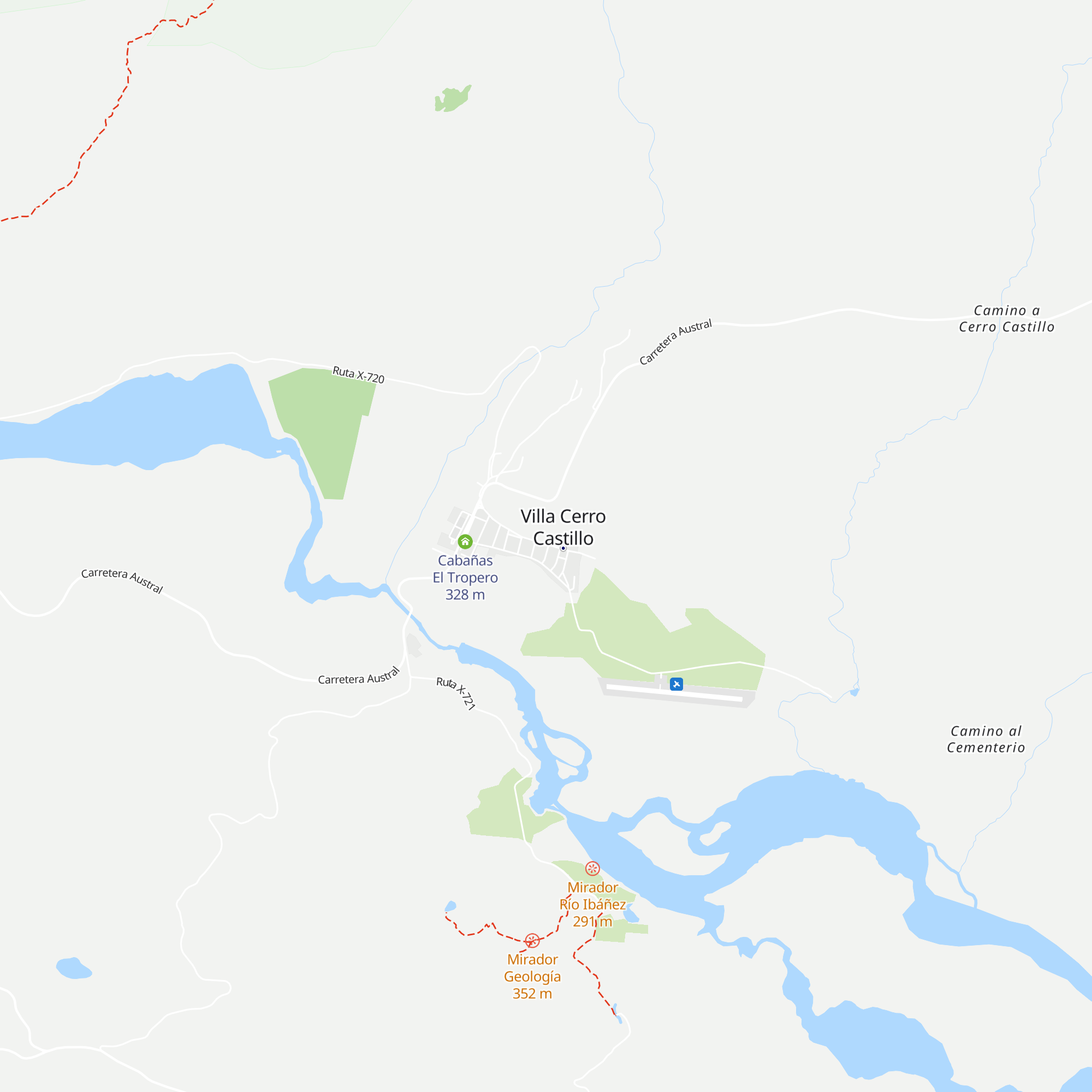 Cabañas Ma Ju map