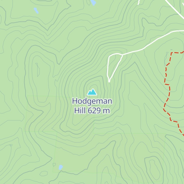 Map of Hodgeman Hill