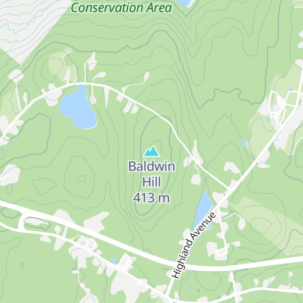 Map of Baldwin Hill