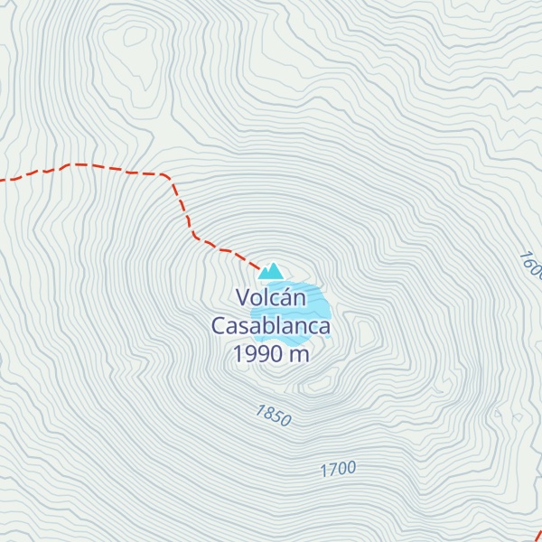 Map of Volcán Casablanca
