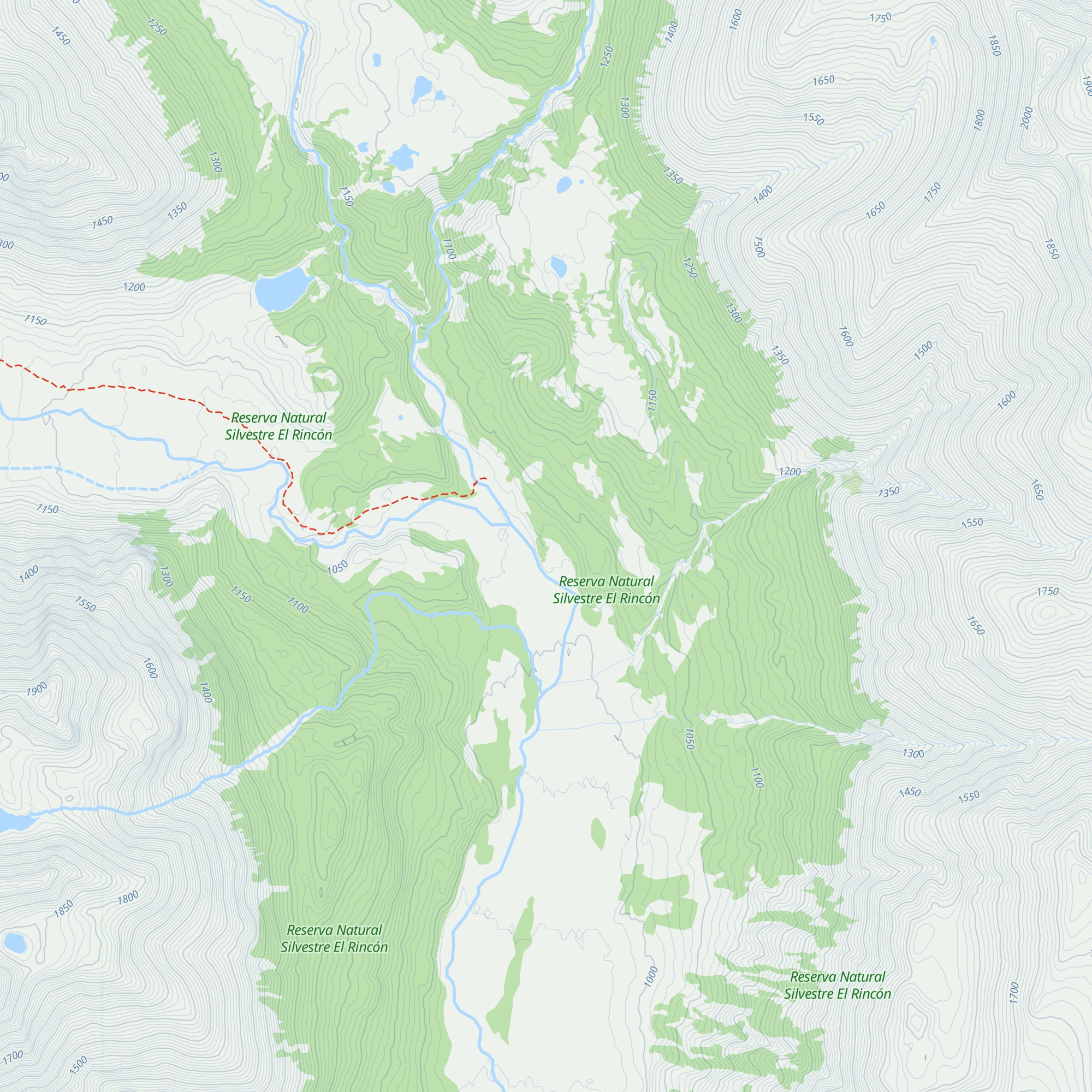 Refugio Kris y Doug Tompkins map