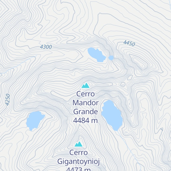 Map of Cerro Mandor Grande