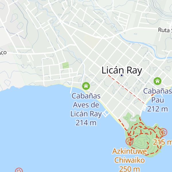 Map of Cabañas Aves de Licán Ray