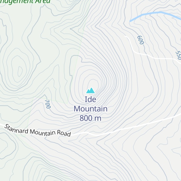 Map of Ide Mountain