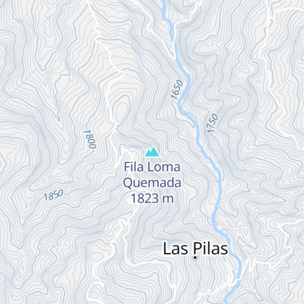 Map of Fila Loma Quemada