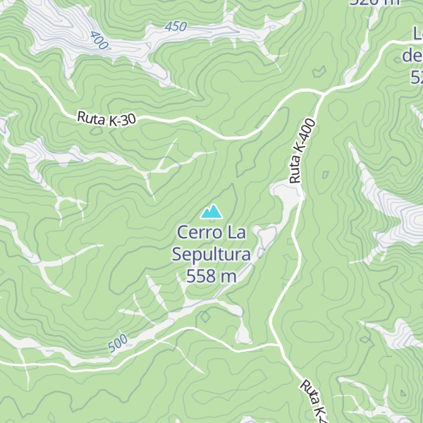 Map of Cerro La Sepultura