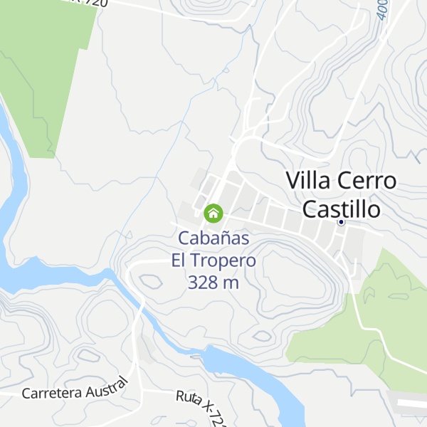 Map of Cabañas El Tropero