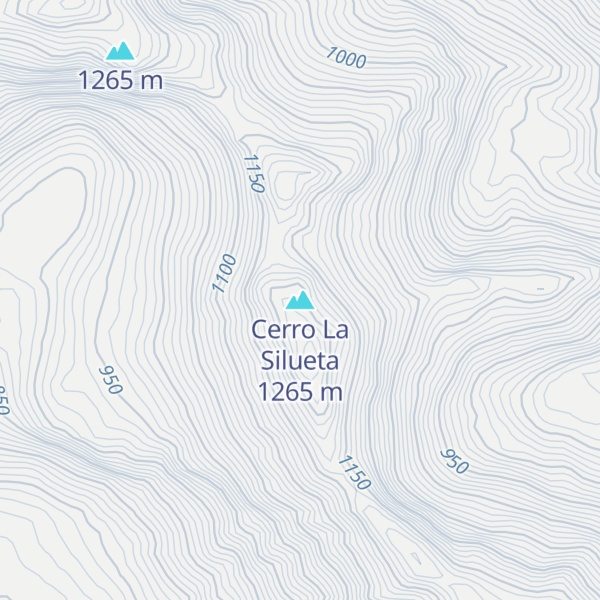 Map of Cerro La Silueta