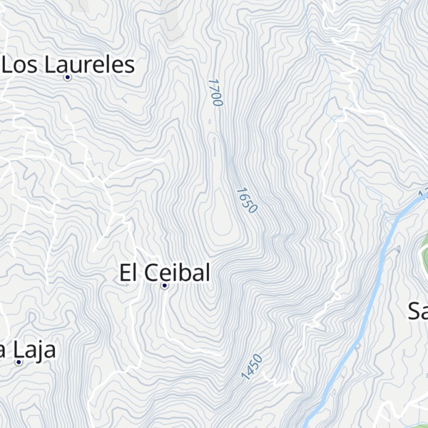Map of Cerro El Ceibal