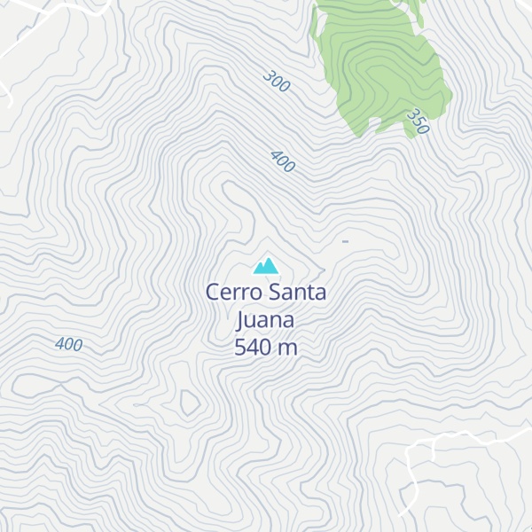 Map of Cerro Santa Juana