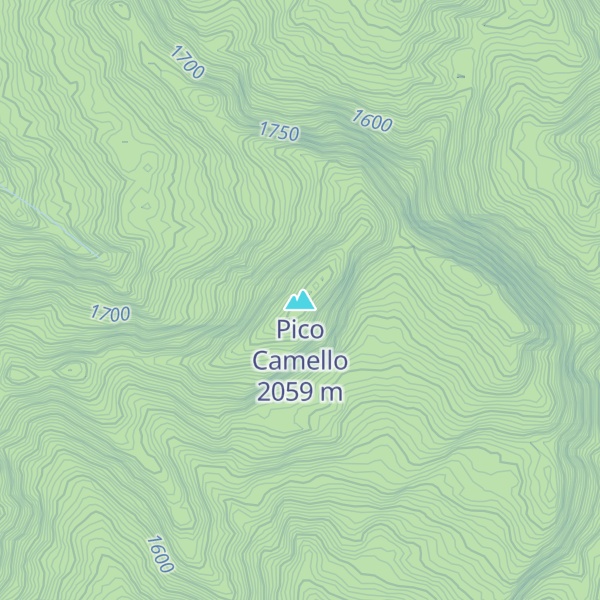 Map of Pico Camello