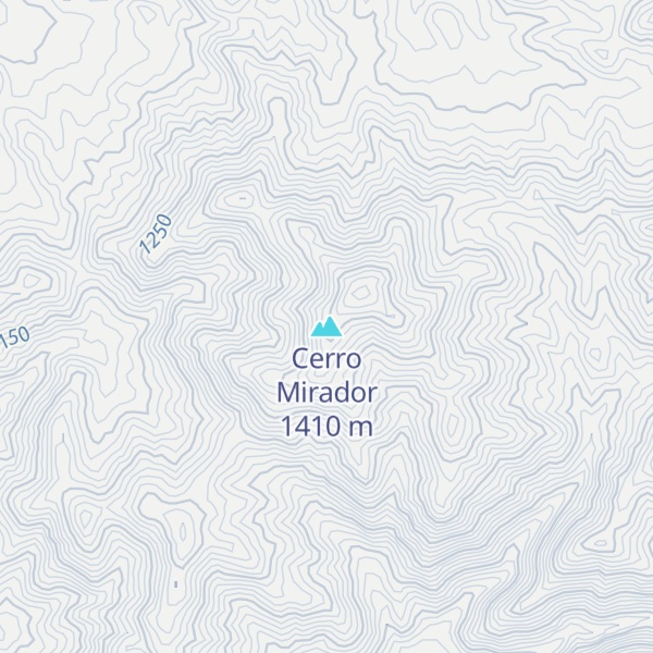 Map of Cerro Mirador