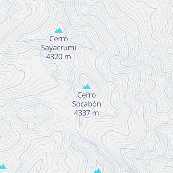 Map of Cerro Socabón