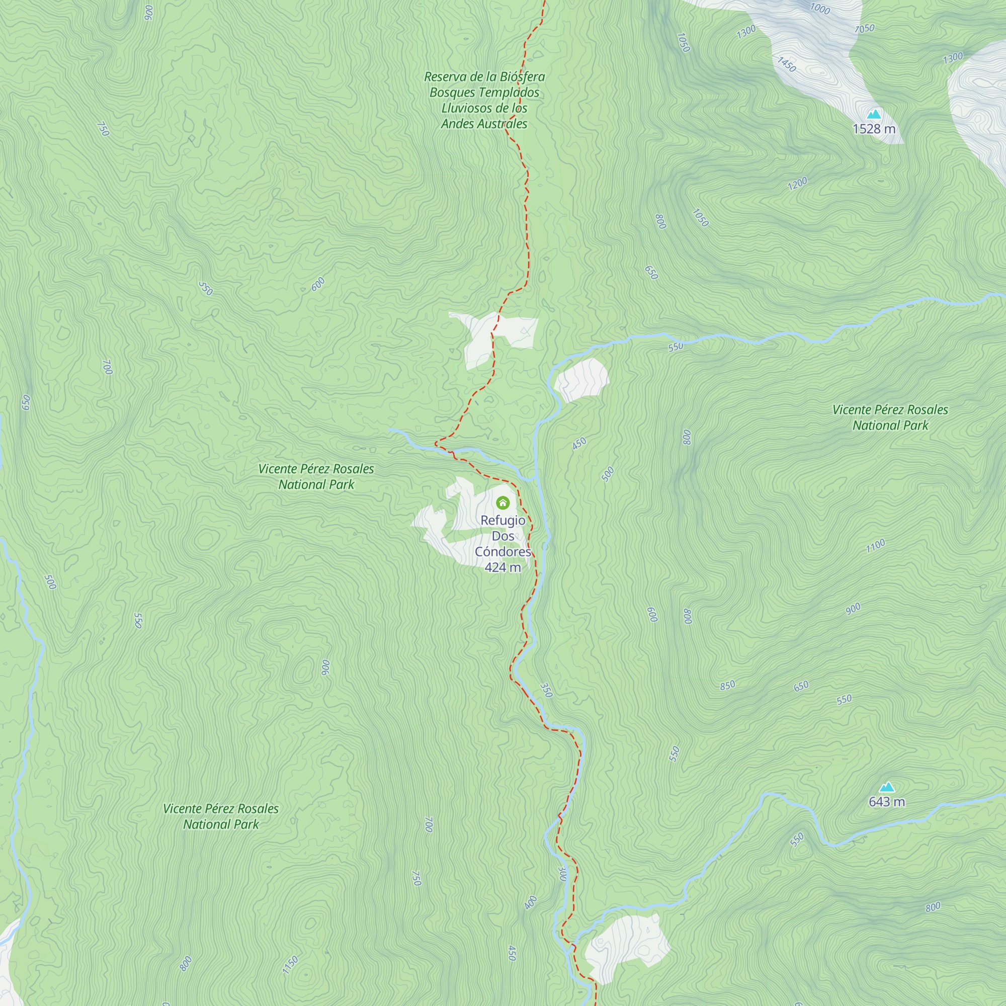 Refugio Dos Cóndores map