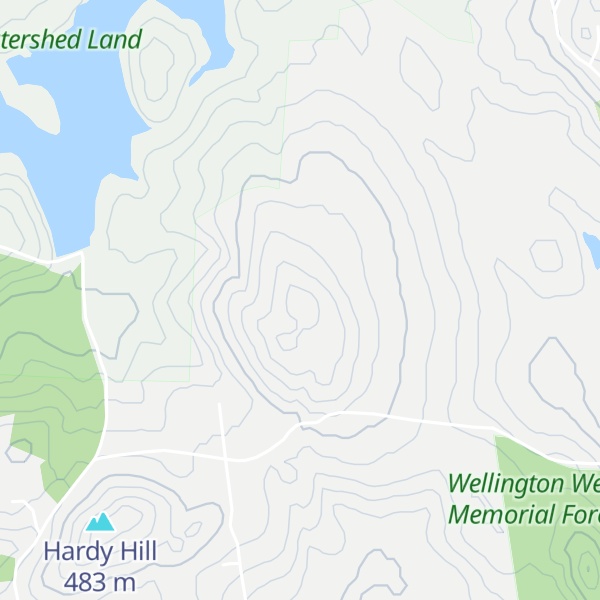 Map of Parker Hill