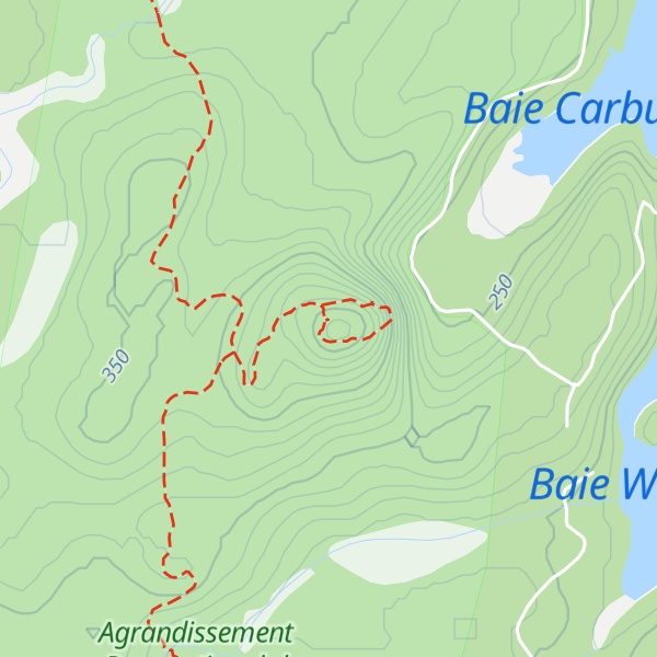 Map of Mont Cathédrale (Carré)