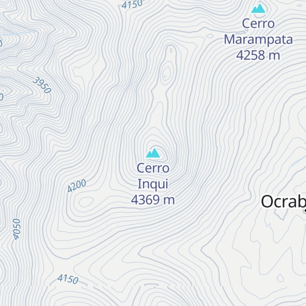 Map of Cerro Inqui