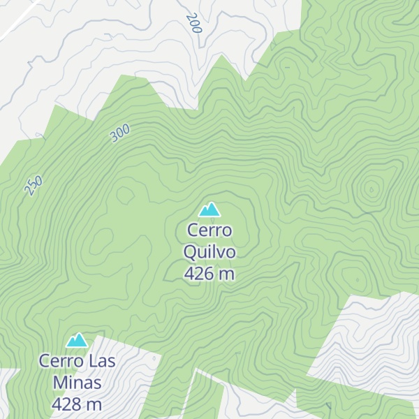 Map of Cerro Quilvo