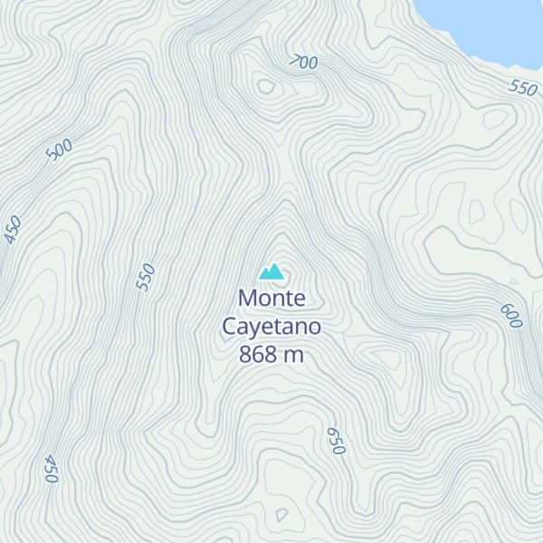 Map of Monte Cayetano