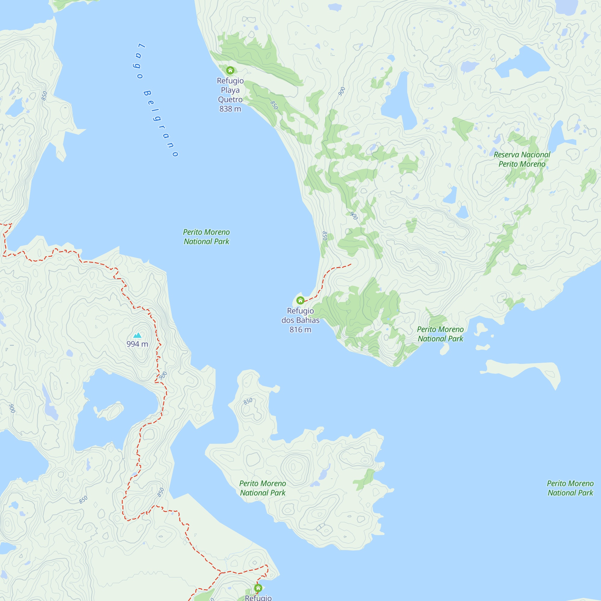 Refugio dos Bahias map
