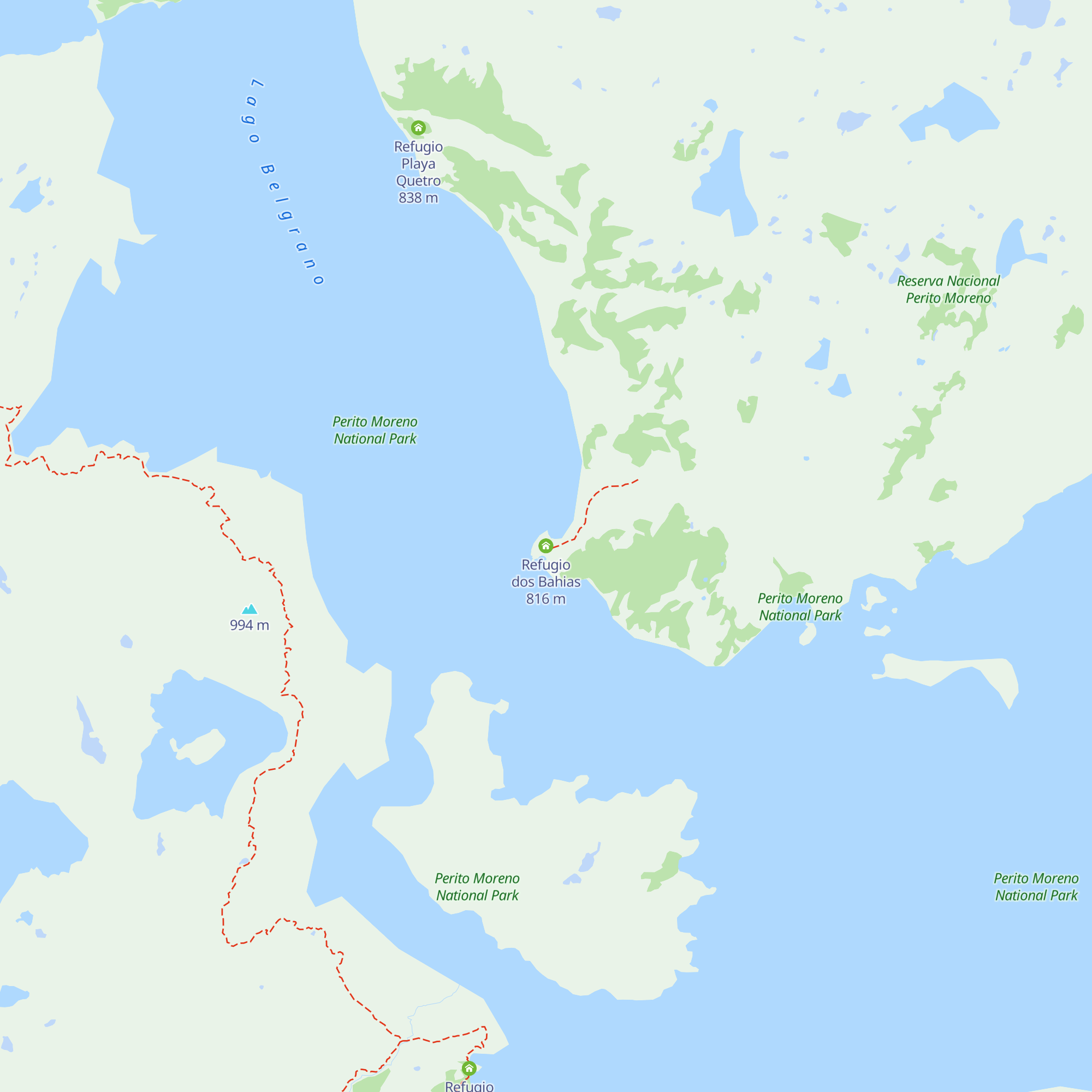 Refugio dos Bahias map