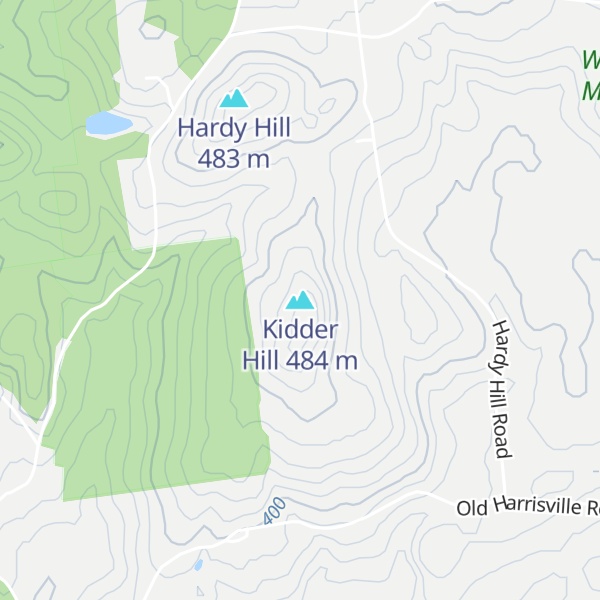 Map of Kidder Hill