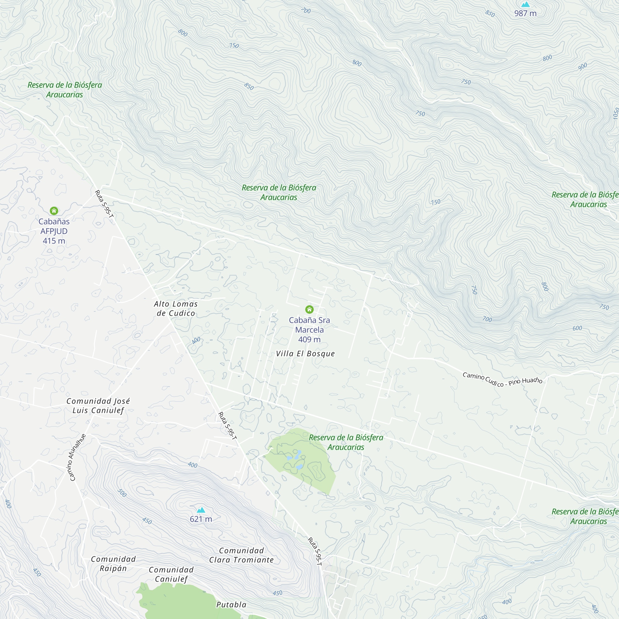 Cabaña Sra Marcela map