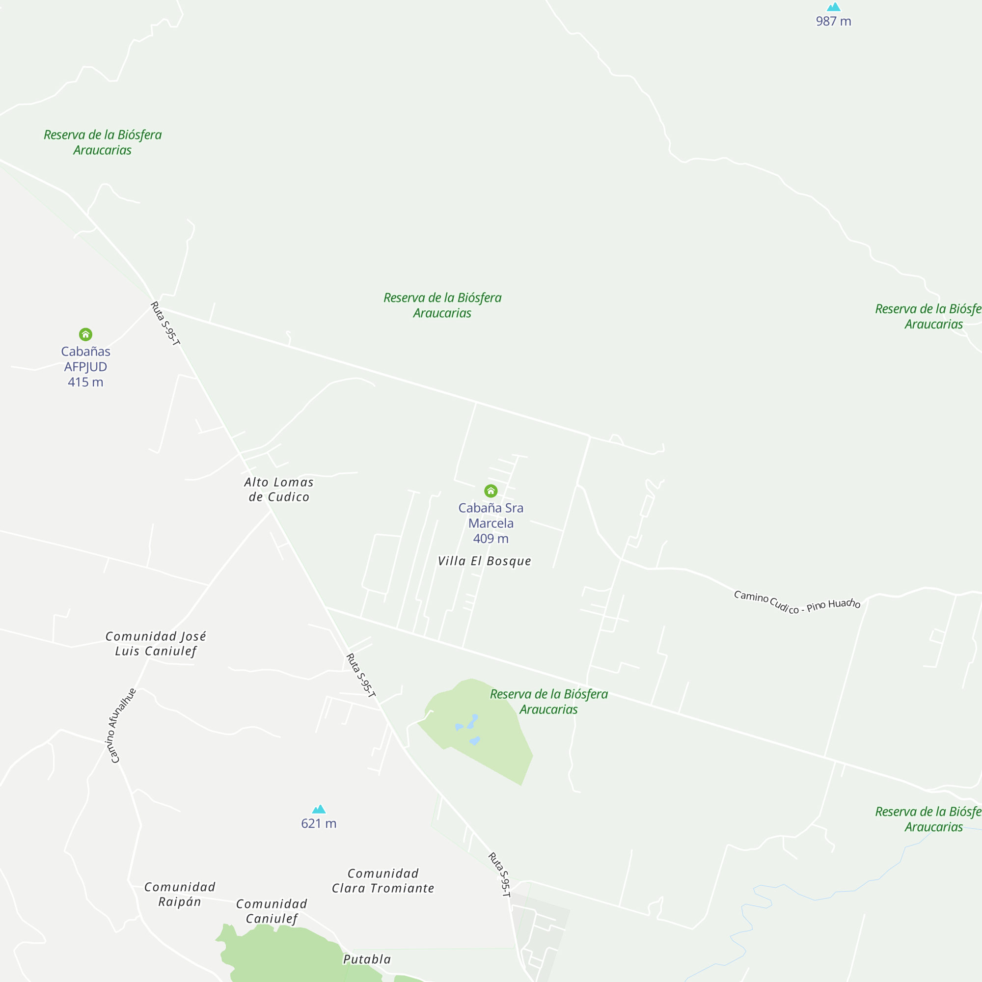 Cabaña Sra Marcela map