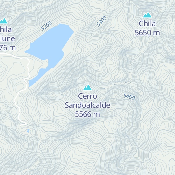 Map of Cerro Sandoalcalde