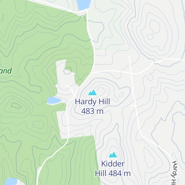 Map of Hardy Hill