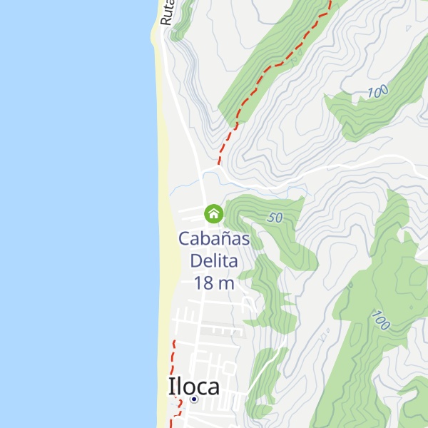 Map of Cabañas Delita