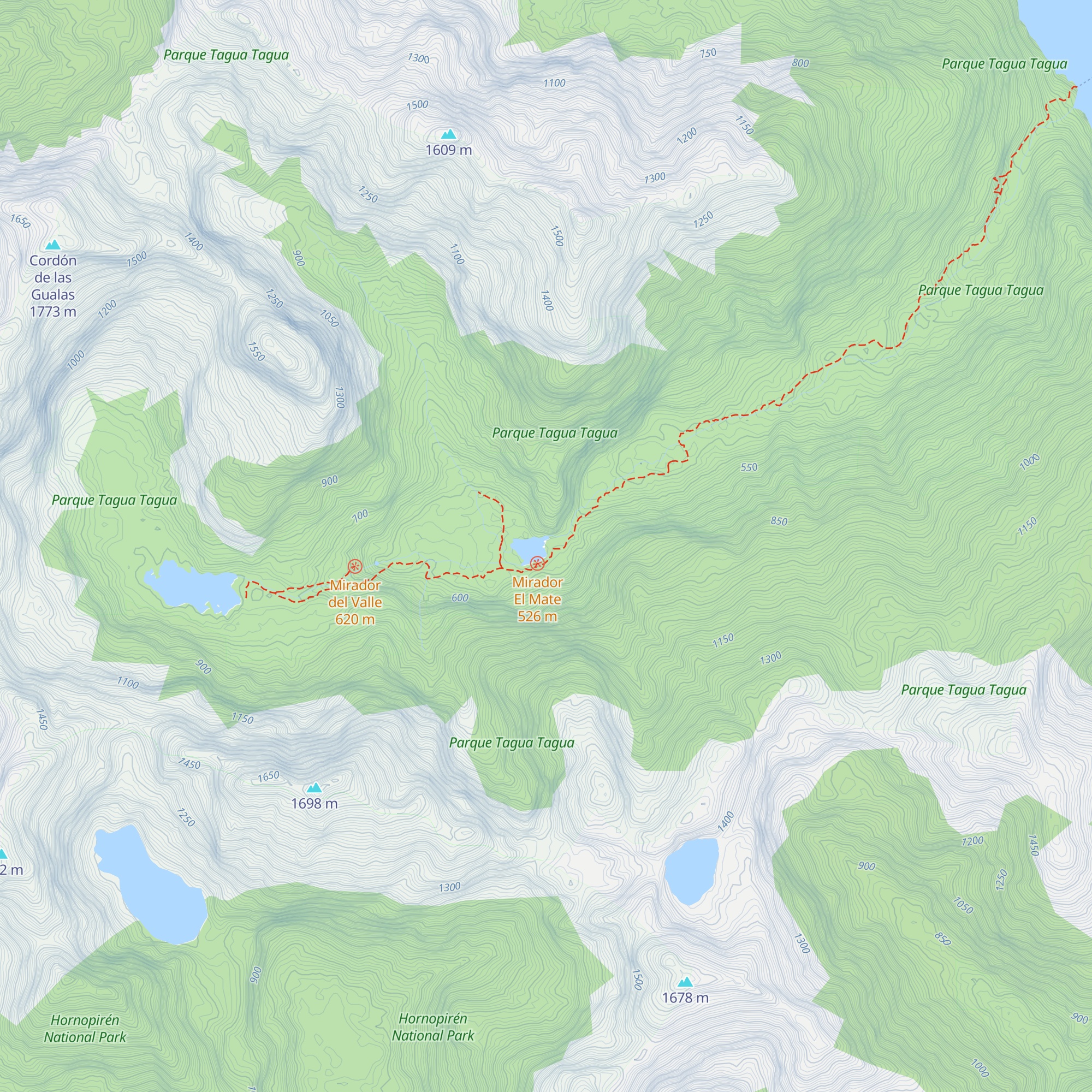 Refugio Los Alerces map