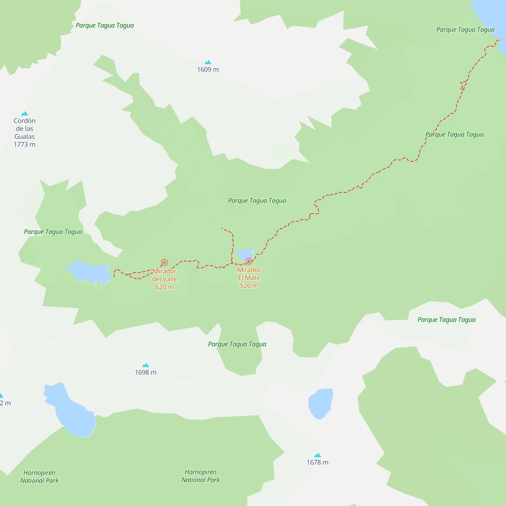Refugio Los Alerces map